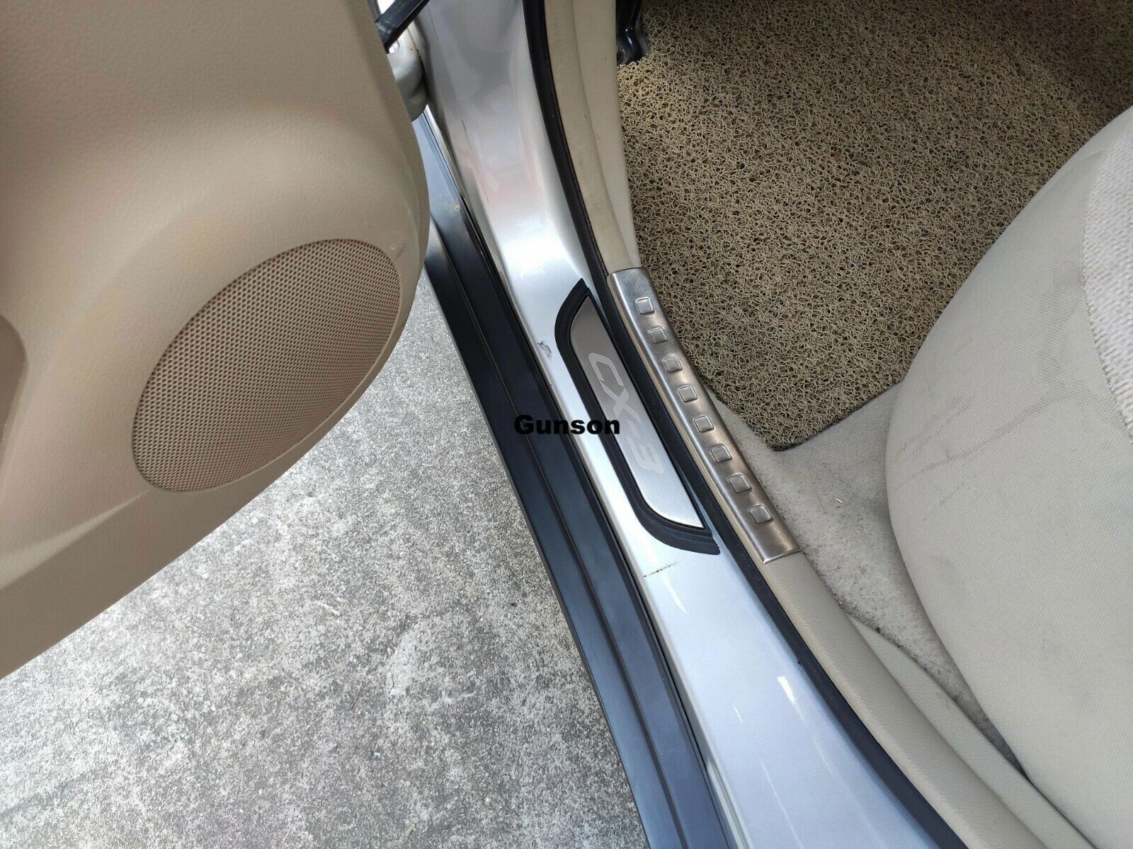 for Mazda CX-3 2016-2021 Door Sill Scuff Plate Guard Mouldings Protector Trim 4X