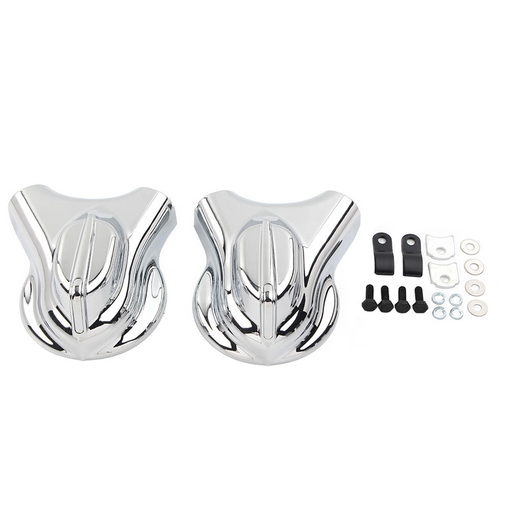 Chrome Rear Swingarm Axle Covers Kit for Harley Heritage Softail 2008-2017 FLSTF