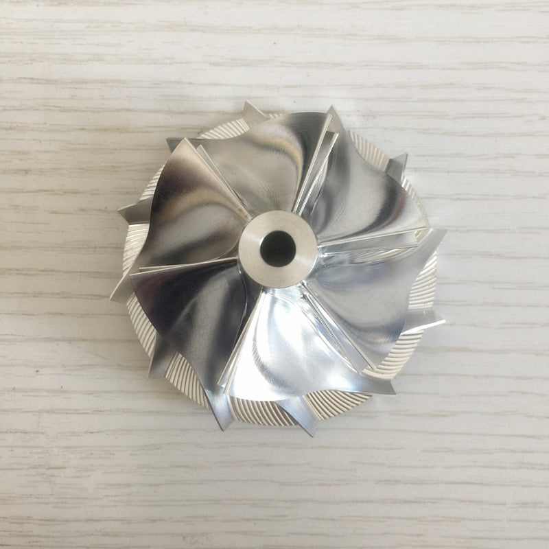 RHF55 20G upgrade 52.56/68.01mm 6+6 blade performance billet compressor wheel